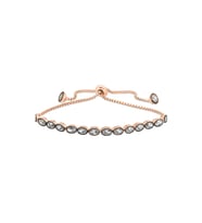 Gümüş Rose Oval Kesim Elmas Montür Asansör Bileklik CSR2183290