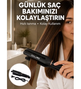 Saç Düzleştirici 30 Saniyede Isınma Hafif Ve Portatif Tasarım Yeni Nesil