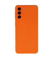 Samsung Galaxy S21 Plus Kılıf Nano İçi Kadife Silikon - Turuncu