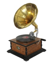 Ahşap Kare Gramofon