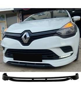 Renault Clio 4 2 Parça Ön Ek Karlık Abs Plastik Mat Siyah 2016 2018 2019 Makyajlı Kasa karlık+bodykit+ek