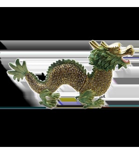 Swarovski Taşlı Ejderha - Gizli Hazneli Masaüstü Hediyelik Süs Eşyası  Hediyelik Kutusunda (Karışık)