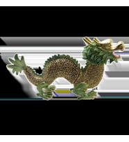 Swarovski Taşlı Ejderha - Gizli Hazneli Masaüstü Hediyelik Süs Eşyası  Hediyelik Kutusunda (Karışık)