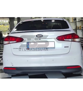 Kia Cerato Bagaj Üstü Slim Spoiler Piano Black Parlak Siyah