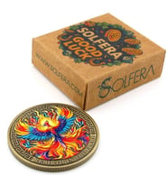 Zümrüdü Anka Kuşu Yeniden Doğuş Phoenix Manifest Metal Para Coin CP073