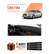 AUDI A6 (1997-2004) Uyumlu Torpido Koruma Örtüsü Oto Kılıfı - Siyah