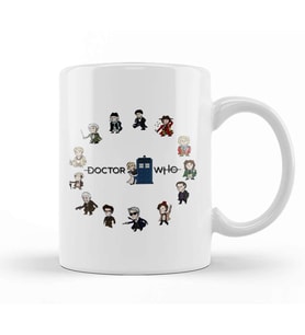 Doctor Who The Fourteen Doctors Kupa Bardak Porselen