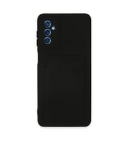 Samsung Galaxy M52 5g Kılıf Kelvin Kartvizitli Silikon - Siyah