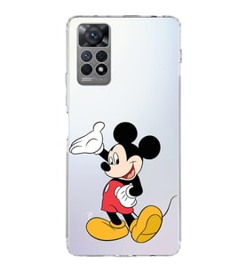 Xiaomi Redmi Note 11s Uyumlu Kamera korumalı Kapak Mickey Mouse Tasarımlı  Şeffaf Kılıf