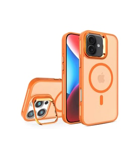 Iphone 16 Flet Lens Magsafe Kapak - Turuncu
