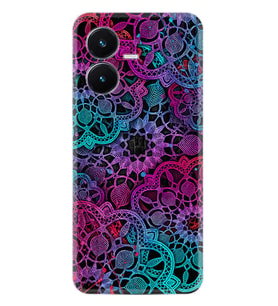 Vivo Y22S Kılıf Silikon Desen Özel Seri Colurful Mandala 1667