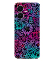 Vivo Y22S Kılıf Silikon Desen Özel Seri Colurful Mandala 1667