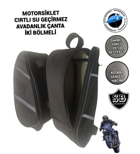 MOTORSİKLET KORUMA DEMİRİ ÇANTALARI YAN AVADANLIK REFLEKTÖRLÜ 32 CM
