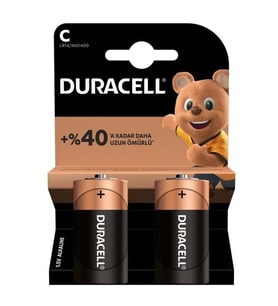 Duracell LR14/MN1400 C Orta Boy Pil (2'li Paket)