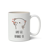 Haydi Gel Benimle Ol Kupa Bardak Baskılı Kahve Kupa Bardak