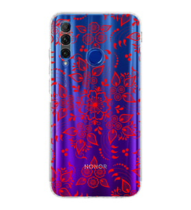 Huawei Honor 20 Lite  Kamera korumalı Kapak Nostalji Desen Tasarımlı  Şeffaf Kılıf