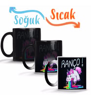 Unicornio Ranço Sihirli Kupa Bardak Porselen
