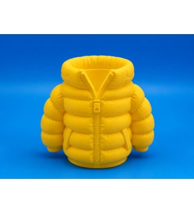 3D Baskı Şişme Mont Kalemlik - Masaüstü Organizer-Sarı