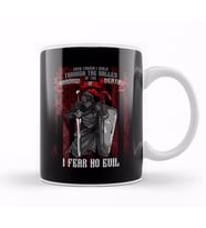 Christian Knight Shadow of Death I Fear No Evil Kupa Bardak Porselen
