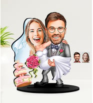 Kişiye Özel Karikatürlü  Sevgililer Günü Hediyesi   MDF Biblo