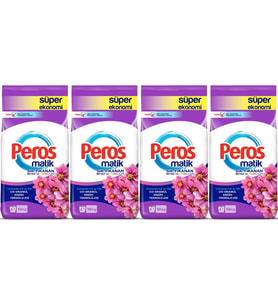 Peros Matik Toz Çamaşır Deterjanı 40KG Yıldız Çiçeği (Beyaz ve Renkliler) (268 Yıkama) (4PK*10KG)