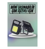 Mey İthalat® Mıknatıslı Parlak Led Işık 3 Fonksiyonlu Şarj edilebilir Ledli Mini Taşınabilir