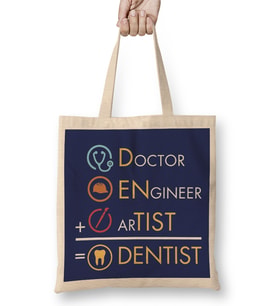 Doctor Engineer Artist Dentist 034 Bez Çanta Uzun Saplı
