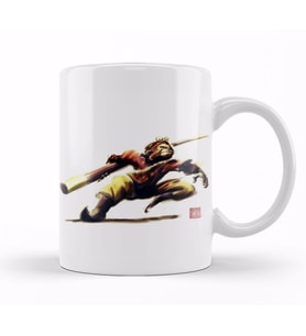 Monkey King Sun Wukong Action Kupa Bardak Porselen