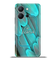 Vivo Y36 Kapak HD Renkli Dizayn Silikon Kılıf Kişiye Özel İsim - Mocinno
