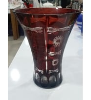vazo kristal kesimli (Siyah)