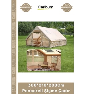 #Çadır Lüks Geniş Kamp 6 Kişilik 4 Mevsim 2 Kapılı Tavan 300*210*200Cm Pencereli Şişme Çadır