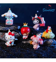 Kawaii Mini Hello Kitty Kitty My Melody Pom Pom Purin 6 Parça Figür Seti