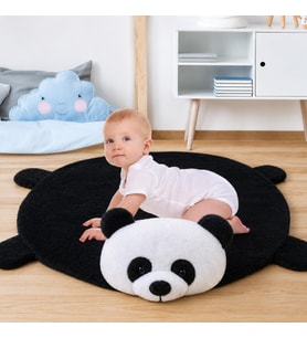 120 cm Peluş Bebek Oyun Halısı Yumuşak Emekleme ve Oyun Matı