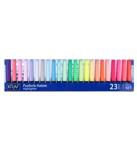 KRAF 365 FOSFORLU KALEM DESK SET 23 RENK