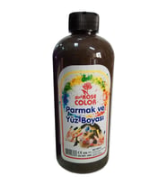 Parmak Ve Yüz Hobi Boyası 500ml  10 Renk  RedRose (Kahverengi)