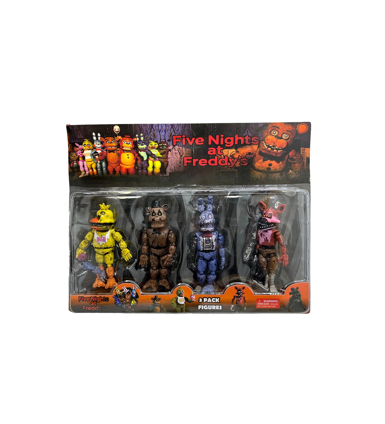 Five Nights At Freddy's Oyuncak Freddy Karakter Figür Seti 4Lü