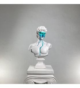 David 'White Pastel' Dekoratif Heykel, Pop Art Roma Yunan Heykelleri