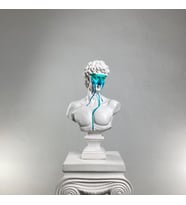 David 'White Pastel' Dekoratif Heykel, Pop Art Roma Yunan Heykelleri