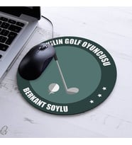 Yılın Golf Oyuncusu İsme Özel Yuvarlak Mousepad