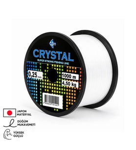 1000 MT Bobin Misina - Crystal - Şeffaf - Ekstra Güçlü - 0,30 MM