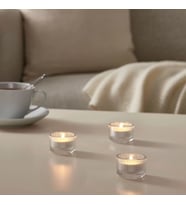SAYDAM CAM MUMLUK 3 LÜ SET İTHAL ÜRÜN KOKULU MUMLAR DAHİLDİR