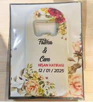 10 Adet Söz, Nişan, Nikah, Düğün Hediyesi Açacak Magnet Kart ve Ambalajlı Tek Tek (uznmg10)