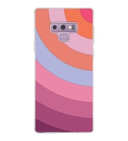 Samsung Galaxy Note 9 Kapak Renk Cümbüşü Tasarımlı Şeffaf Silikon Kılıf