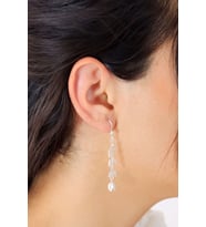 Sallantılı Lale Model Telkari Gümüş Kadın Küpe 201020836