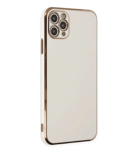 iPhone 11 Pro Max Kılıf Volet Silikon - Beyaz