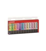 Penmark Fosforlu Kalem 12 Li Karışık Renk 6 Neon + 6 Simli Fosforlu Kalem