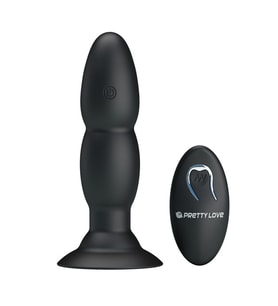 OdinsShop USB Şarjlı 4 Titreşim ve 4 Yuvarlanma Modlu Uzaktan Kumandalı Vibratör ve Plug
