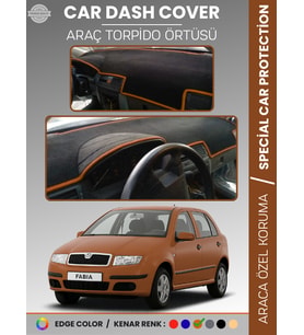 SKODA FABİA (1999-2006) Torpido Örtüsü Ön Göğüs Halı Torpido Koruma Birebir Uyum Kaymaz UV Koruma