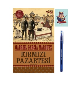 Kırmızı Pazartesi - Gabriel García Márquez - CAN YAYINLARI - Pensan Büro Mavi Tükenmez Kalem (Renksiz)