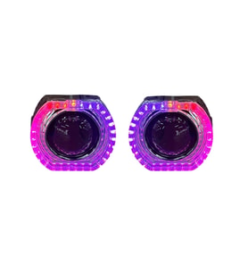 2.5 İNÇ DÜZ Bİ XENON MERCEK KARE MODEL PİXEL ANGELLİ KAPAK SET